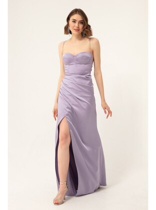 Lilac - Fully Lined - Evening Dresses - LAFABA