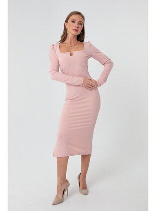 Powder Pink - Modest Dress - LAFABA
