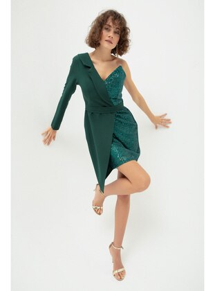 Emerald - Double-Breasted - Evening Dresses - LAFABA