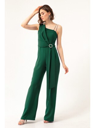 Emerald - Fully Lined - Double-Breasted - Evening Dresses - LAFABA