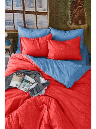 Blue - Red - Double Duvet Covers - Tofisa
