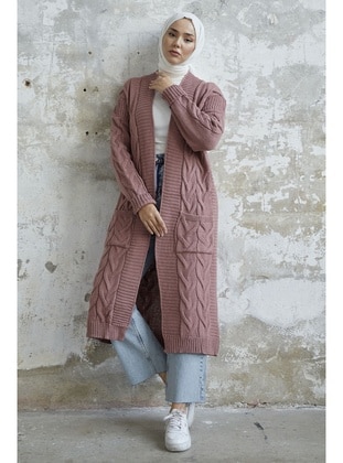Dusty Rose - Knit Cardigan - InStyle