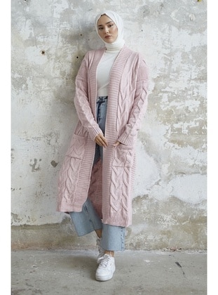 Powder Pink - Knit Cardigan - InStyle