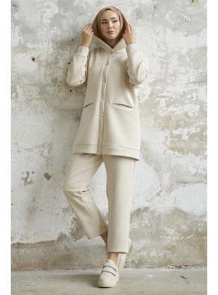 Stone Color - Hooded collar - Suit - InStyle