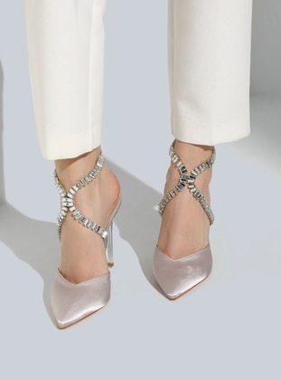Silver color - Evening Shoes - Dilipapuç