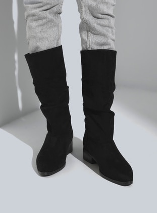 Black Suede - Boots - Dilipapuç