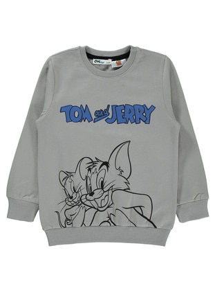 Grey - Boys` Sweatshirt - Tom & Jerry