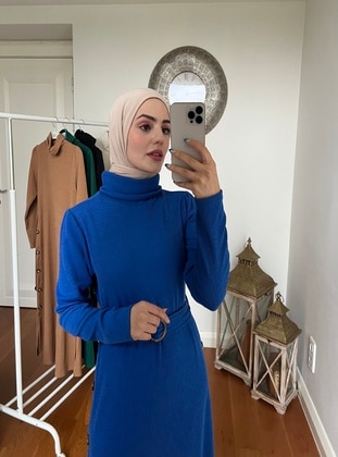 Blue - Modest Dress - Esre Store