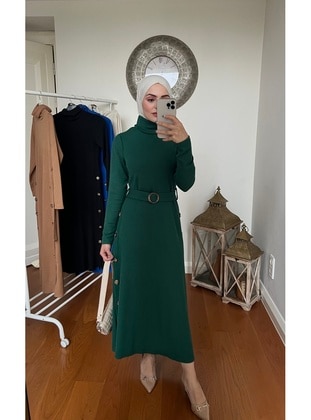 Green - Modest Dress - Esre Store