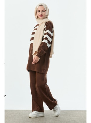 Brown - Knit Suits - Tofisa