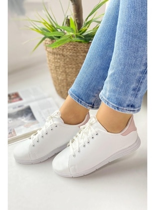 White - Pink - Sports Shoes - Tofisa