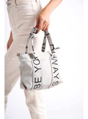 Grey - Clutch Bags / Handbags - Moda Değirmeni
