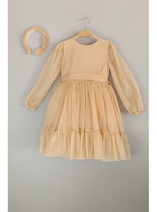 Gold color - Girls` Evening Dress - Riccotarz