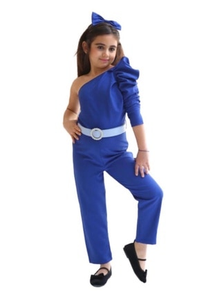 Navy Blue - Girls` Salopettes & Jumpsuits - Riccotarz