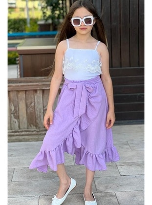 Lilac - Girls` Skirt - Riccotarz