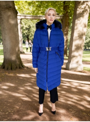 Saxe Blue - Puffer Jackets - Layda Moda