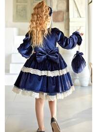  Navy Blue Girls` Dress