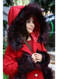 Red - Girls` Coat