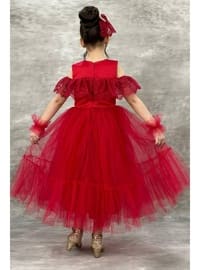 Red - Girls` Evening Dress