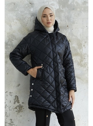 Black - Fully Lined - Puffer Jackets - InStyle