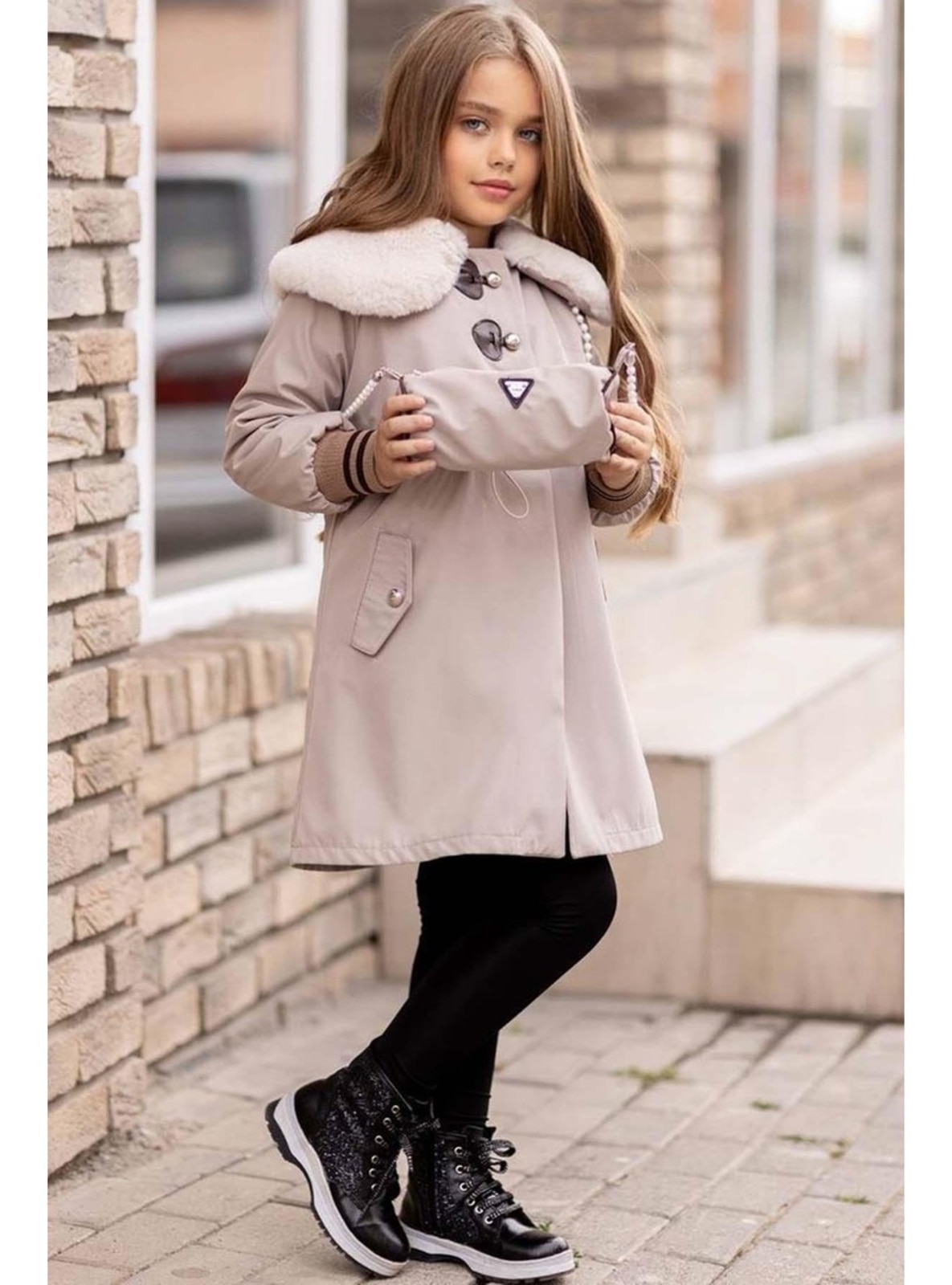 Manteau beige online fille