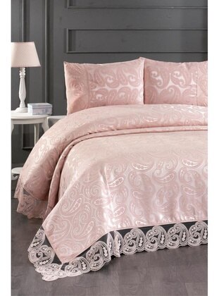 Powder Pink - Bed Spread - Dowry World