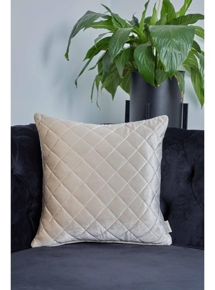 Beige - Throw Pillow Covers - Aisha`s Design