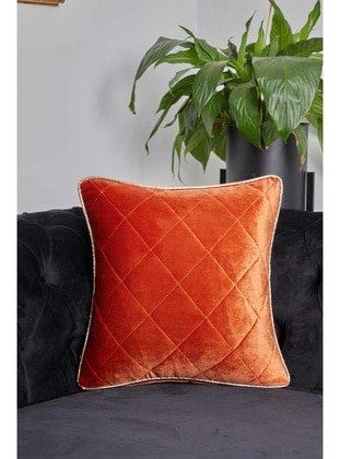 Brick Red - Throw Pillow Covers - Aisha`s Design