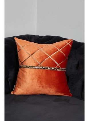 Brick Red - Throw Pillow Covers - Aisha`s Design