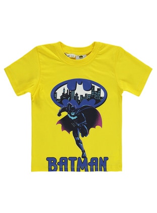 Yellow - Boys` T-Shirt - BATMAN