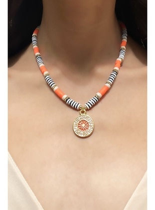 Orange - Necklace - Sose Moda