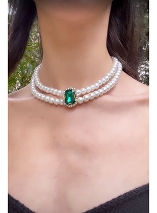 Green - Necklace - Sose Moda