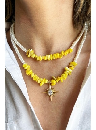 Yellow - Necklace - Sose Moda