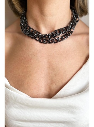 Black - Necklace - Sose Moda