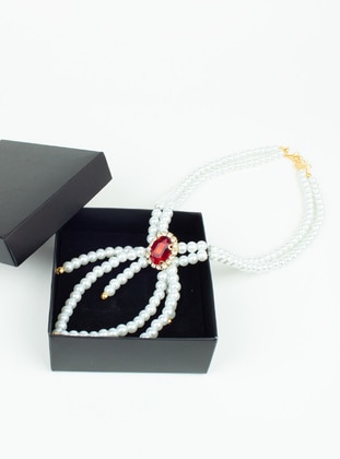 Red - Necklace - Pridza