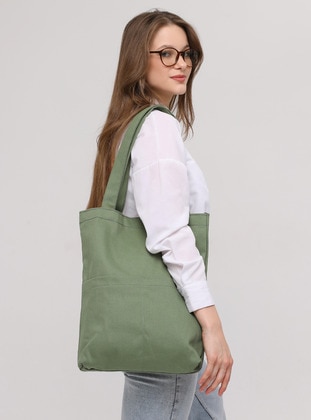 Mint Green - Shoulder Bags - Çınar Bez Çanta