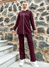 Maroon - Tracksuit Set