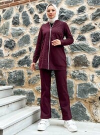 Maroon - Tracksuit Set