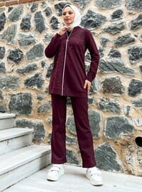 Maroon - Tracksuit Set