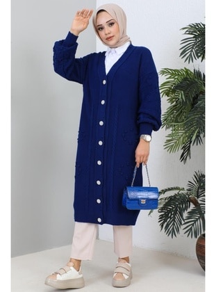 Saxe Blue - Knit Cardigan - Benguen