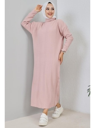 Powder Pink - Knit Dresses - Benguen