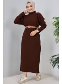 Brown - Knit Dresses
