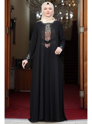  Hijab Evening Dresses Black