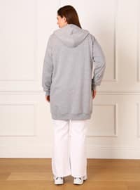 Gray Melange - Plus Size Sweatshirts