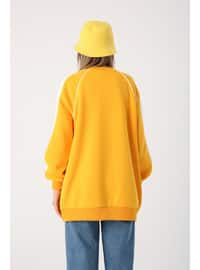 Yellow - Crew neck - Multi - Sweat-shirt
