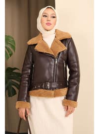 Brown - Fully Lined - Puffer Jackets