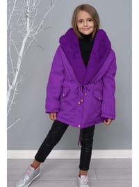 Purple - Girls` Coat