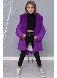 Purple - Girls` Coat