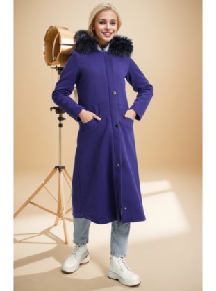Saxe Blue - Coat - Layda Moda