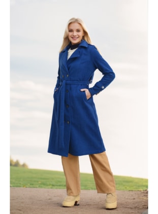 Saxe Blue - Coat - Layda Moda